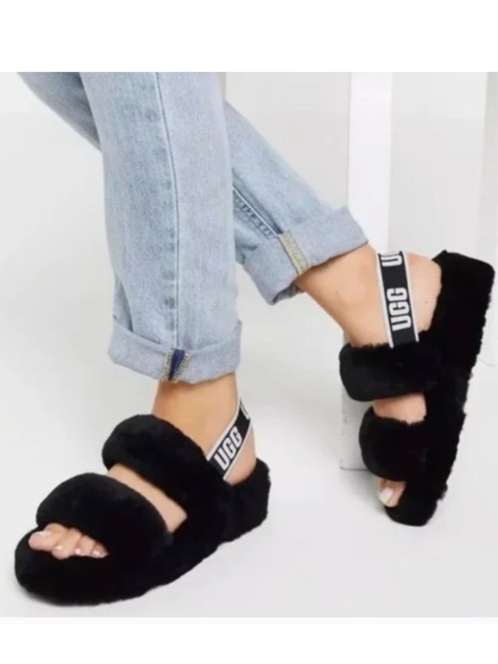 Women's UGG Oh Yeah Slide Black - NEW Never Worn